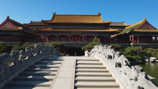 Forbidden City Palace with Stone Bridge in Beijing in Forbidden City, Beijing, China
