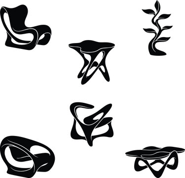 Organic Futuristic Furniture Collection &ndash; Fluid Modern Art Design