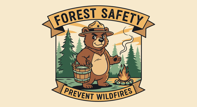 Smokey the Bear Forest Fire Prevention.