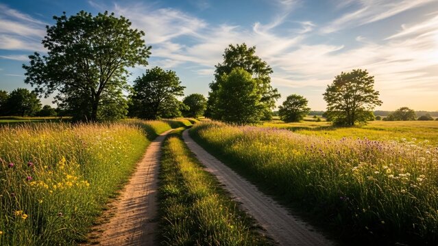 Serene country pathway