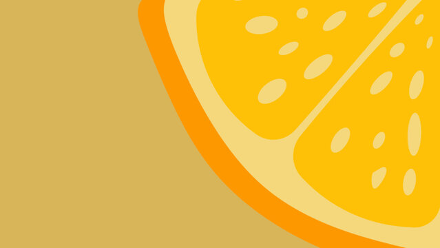 slice of orange on white background, slice orange fruits illustration. Freshness orange fruits	