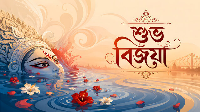 Shubho Bijoya Bengali Durga Immersion Cultural Festival Art