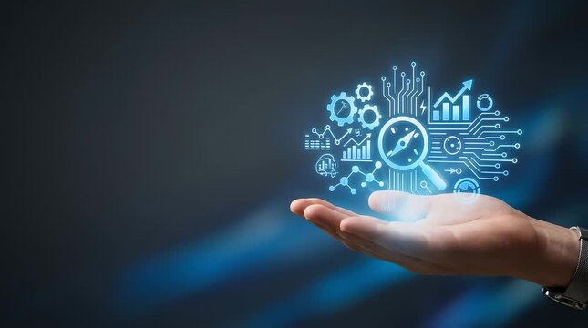 Digital Interface and Hand Interaction with Data Visualization