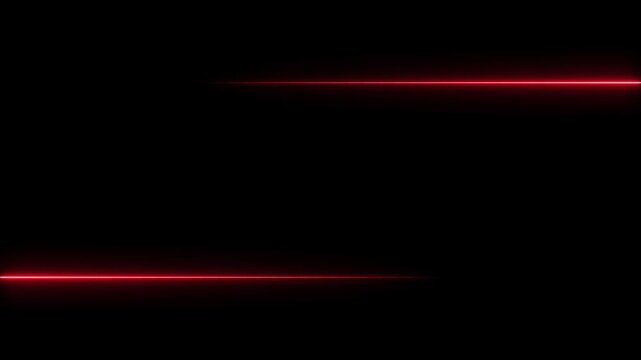Red glowing neon lines with countdown timer from ten to zero on dark black background.