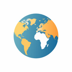 Fototapeta premium Stylized Globe Illustration