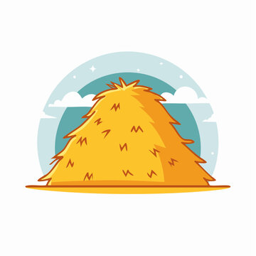 Stylized Haystack Illustration