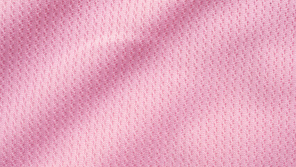 Fototapeta premium Pink Sportswear Fabric Texture, Breathable Microfiber Mesh Background