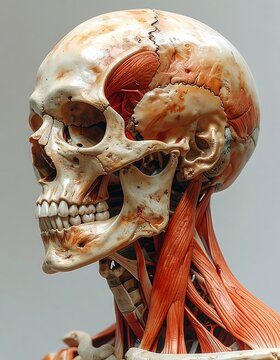 Human Skull Anatomy Model Detailed.
