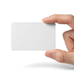 Obraz premium Hand holding a blank white business card