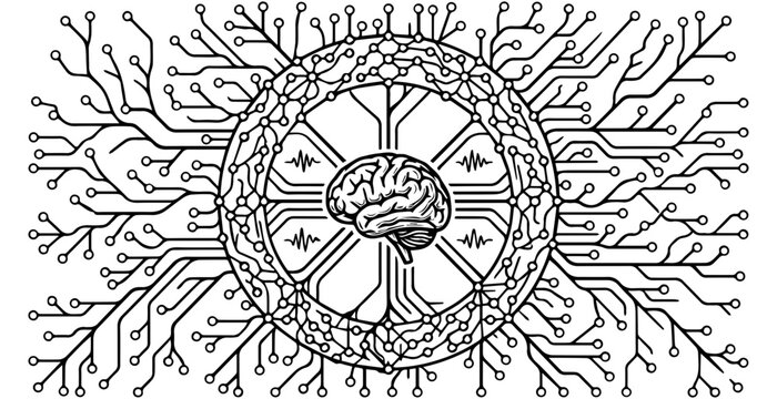 Detailed circular mandala design with floral patterns and symmetry
