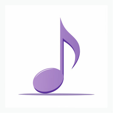 Purple Eighth Note Icon