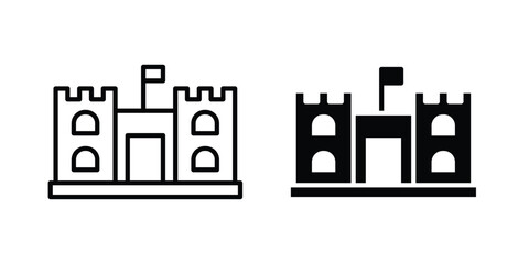 Castle icon symbol design vector illustration. © Annimo