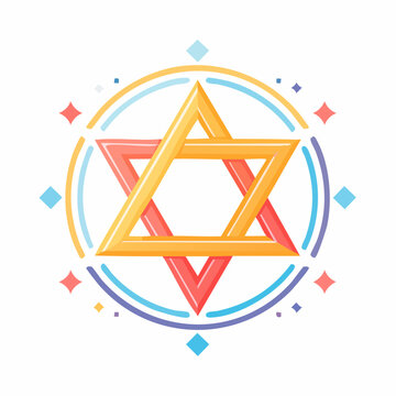 Star of David with Geometric Ornaments