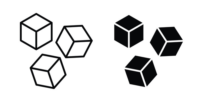 Cubes icon symbol design vector illustration.