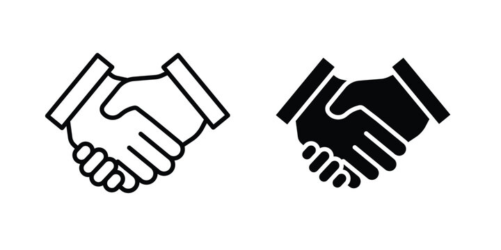 Deal handshake icon symbol design vector illustration.