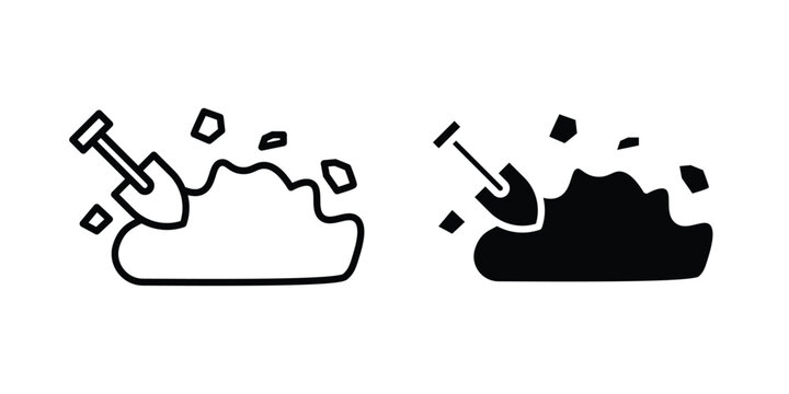 Digging icon symbol design vector illustration.