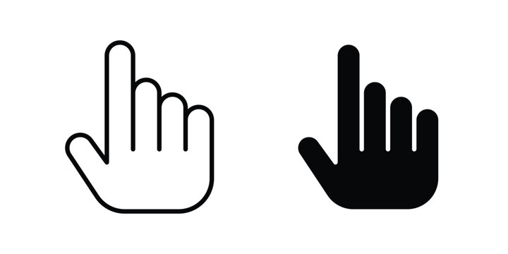 Hand cursor icon symbol design vector illustration.