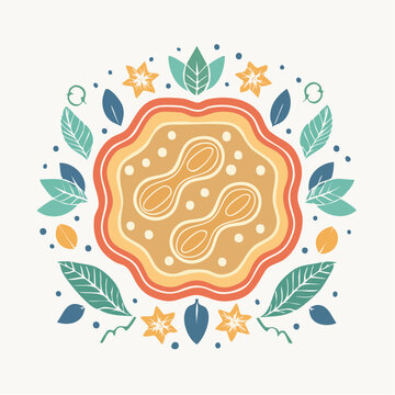 Peanut Mandala Illustration