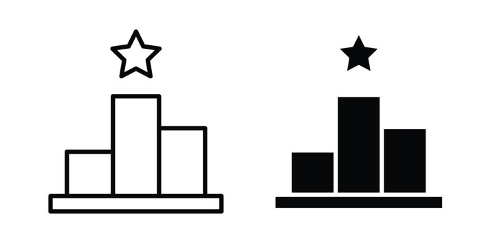 Leaderboard icon symbol design vector illustration.