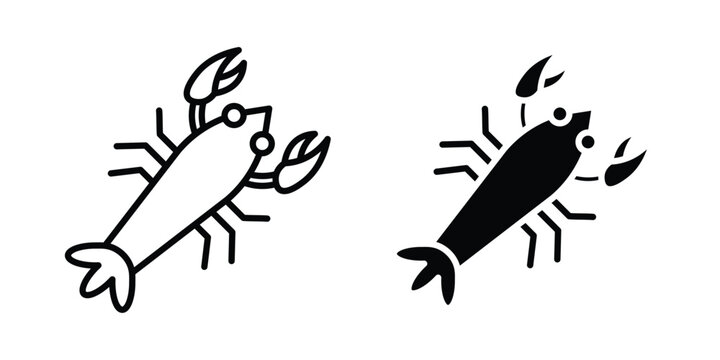 Lobster icon symbol design vector illustration.