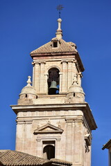 Obraz premium town Caravaca de la Cruz with tower of church of Soledad,Spain 