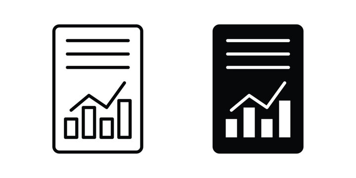Report document icon symbol design vector illustration.