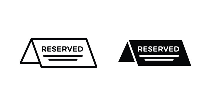 Reservation table icon symbol design vector illustration.