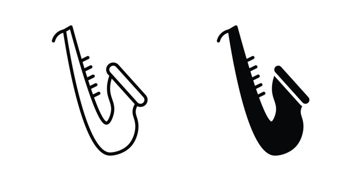 Saxophone icon symbol design vector illustration.