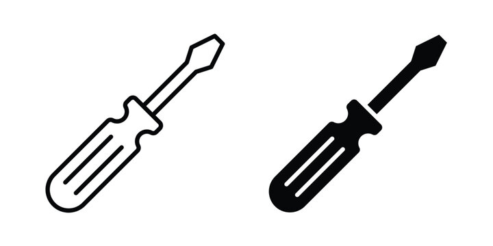 Screwdriver icon symbol design vector illustration.
