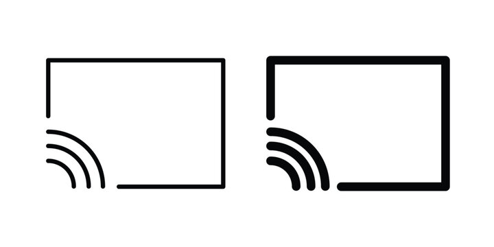 Screencast icon symbol design vector illustration.