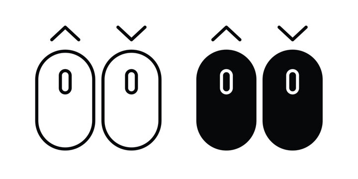 Scroll down up icon symbol design vector illustration.