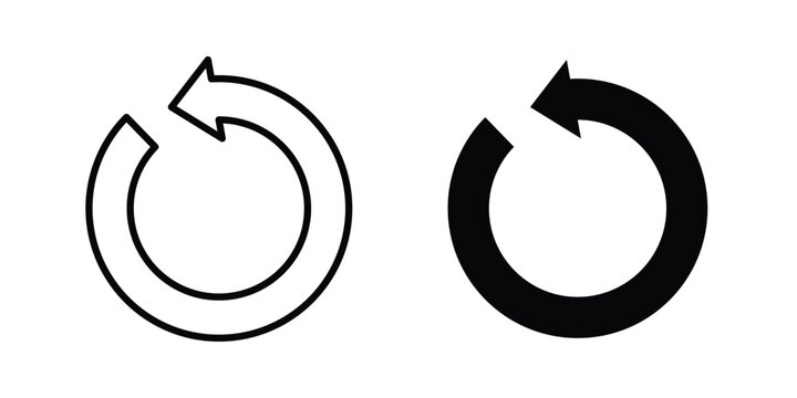 Undo icon symbol design vector illustration.