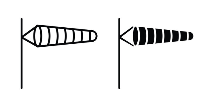Windsock icon symbol design vector illustration.