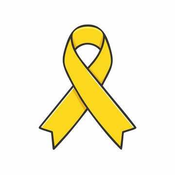 Yellow Awareness Ribbon