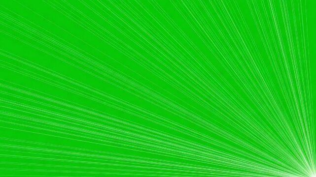 Bottom right diagonal burst lines animated on a green screen chroma key background motion speed flash manga comic action zoom anime effect dash pow cut boom draw a explosion adrenaline run space