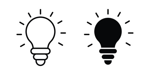 Idea icon collection, linear icons set with solid style © Joss