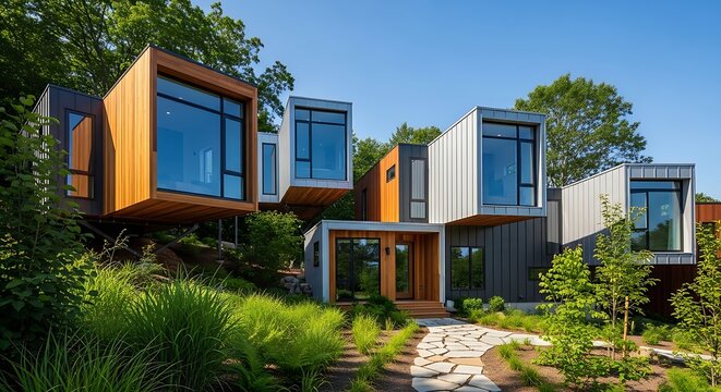 Modular homes exterior designs of modern architecture