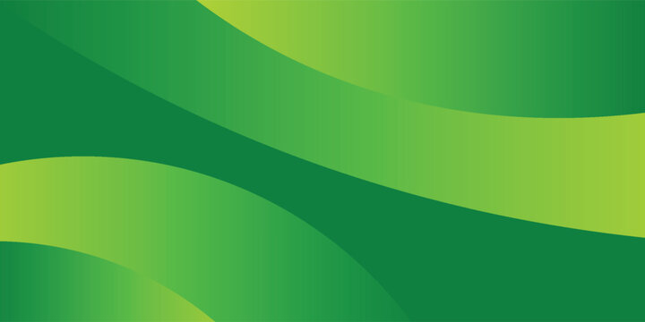 Modern Abstract Green Fluid Wave Background for Business Banner