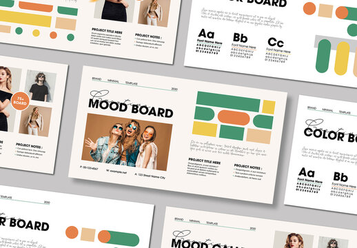 Creative Mood Board Template Layout