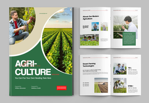 Modern Agriculture Brochure Template
