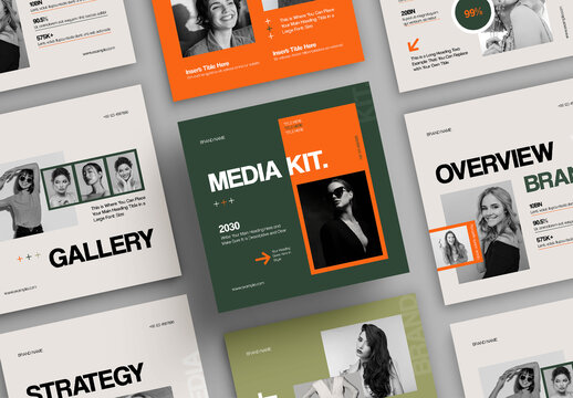 Social Media Kit Template Layout