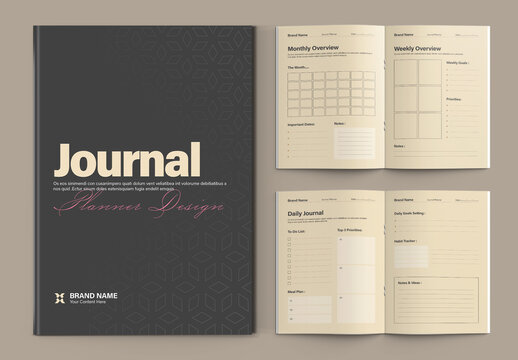 Productivity Journal Planner Template