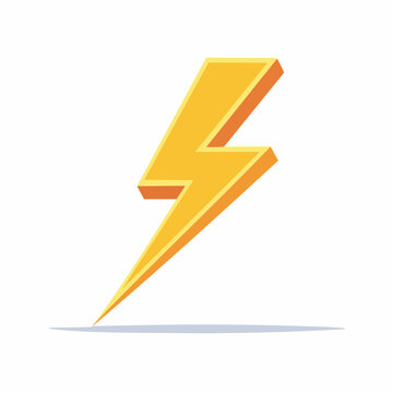 Yellow lightning bolt icon
