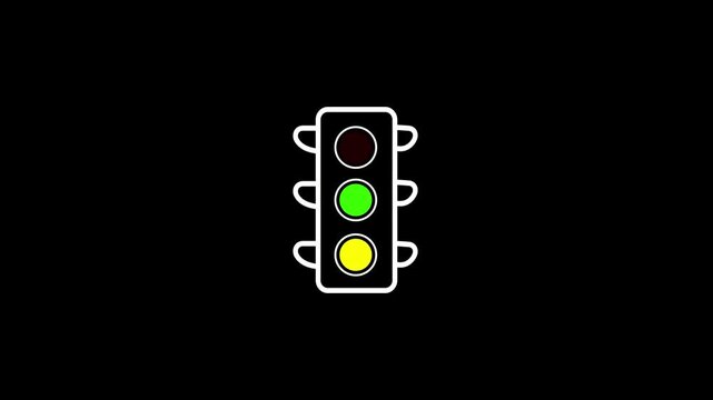  traffic light animation isolated white background
traffic signal icon animation safety symbol
transport control light motion graphic loop