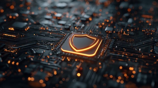 Abstract illustration of a digital security concept