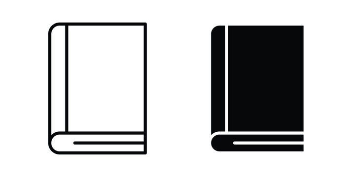 Book icon. web black icon design.
