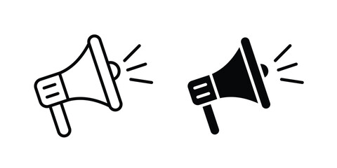 Campaign icon. web black icon design.