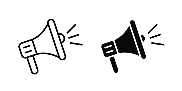 Campaign icon. web black icon design.