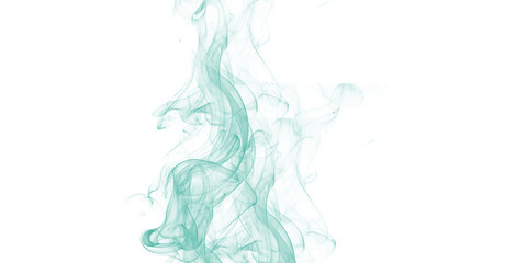 Fototapeta premium Ethereal teal smoke swirls rise against a dark background creating a mystical cyan vapor effect with wispy abstract flow