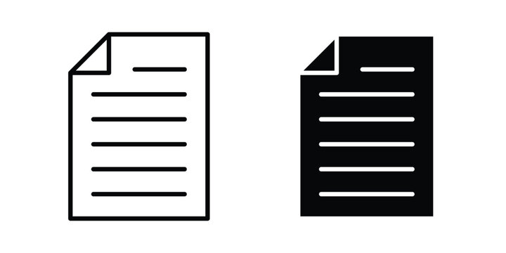 Document icon. web black icon design.